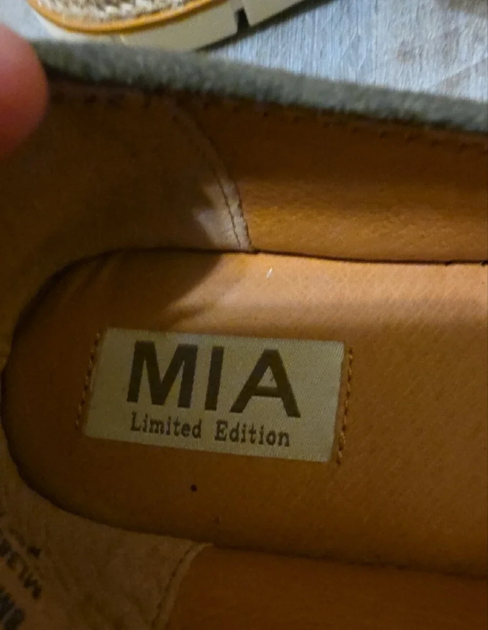 MIA Olive Green Suede Espadrille Mary Jane with Studded Buckle